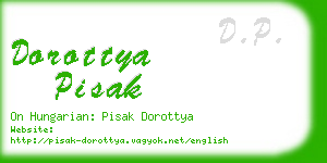 dorottya pisak business card